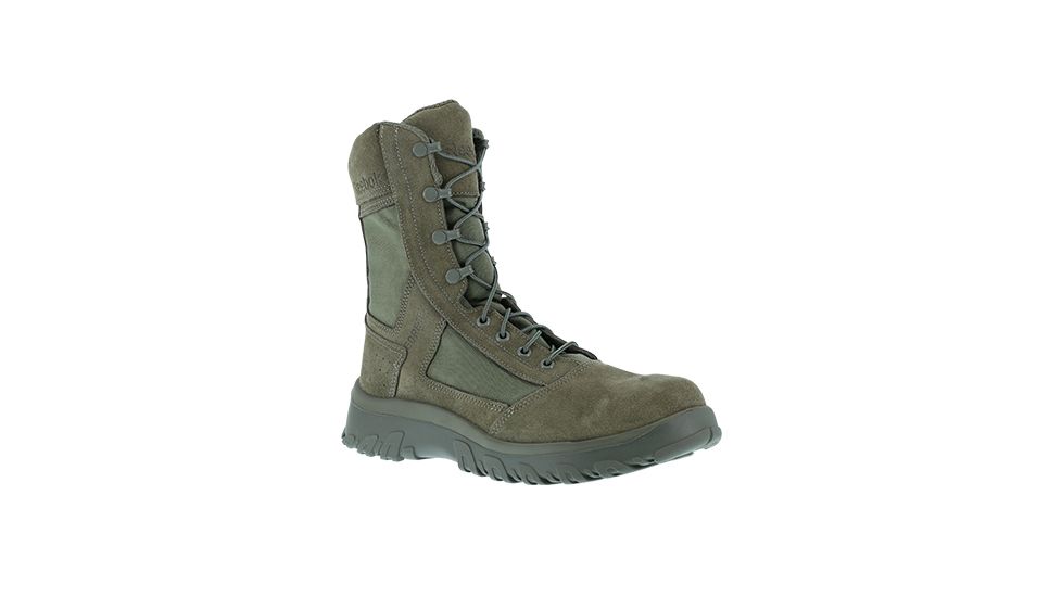 Reebok Mens Krios 8in Waterproof Tactical Boots, Sage Green, 10.5 CM8802-SAGEGREEN-10.5-MENS-M