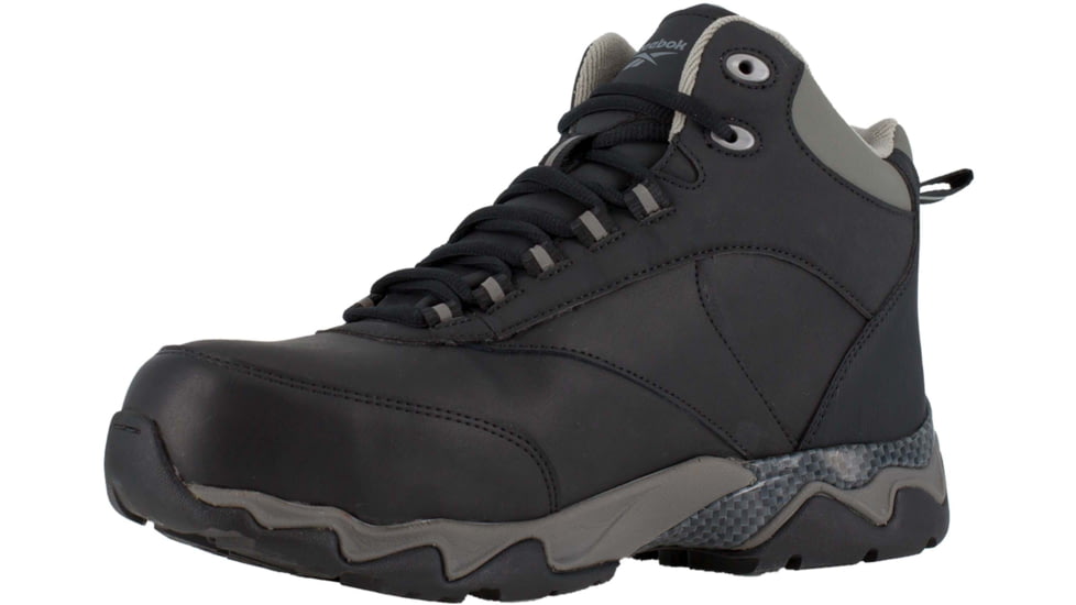 Reebok Beamer Athletic Hiking Boot w/Met Guard, Waterproof 8.5 W, Men, Black RB1067-Black-8.5-Mens-W