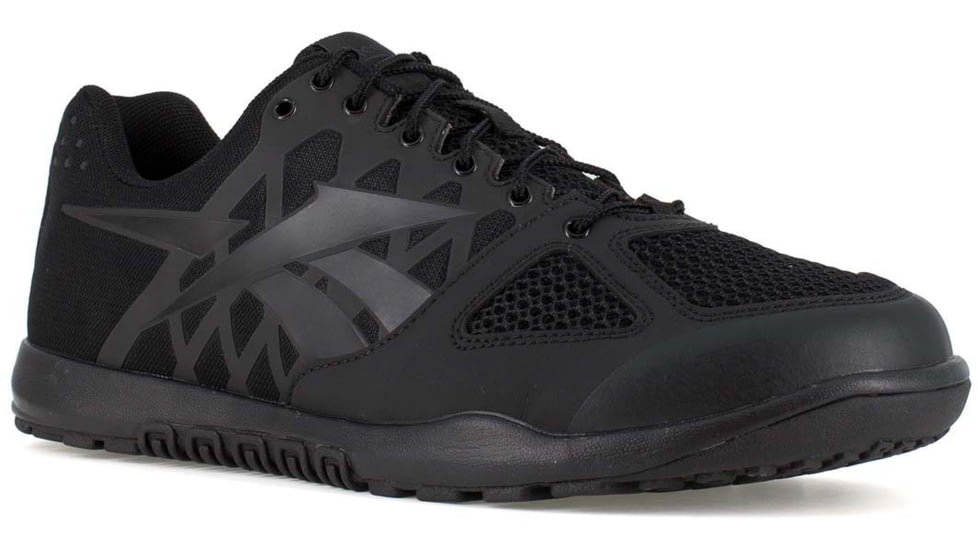 Reebok Nano Tactical Trainer Shoes w/Soft Toe - Mens, Black, 10 US, Wide, RB7100-W-100