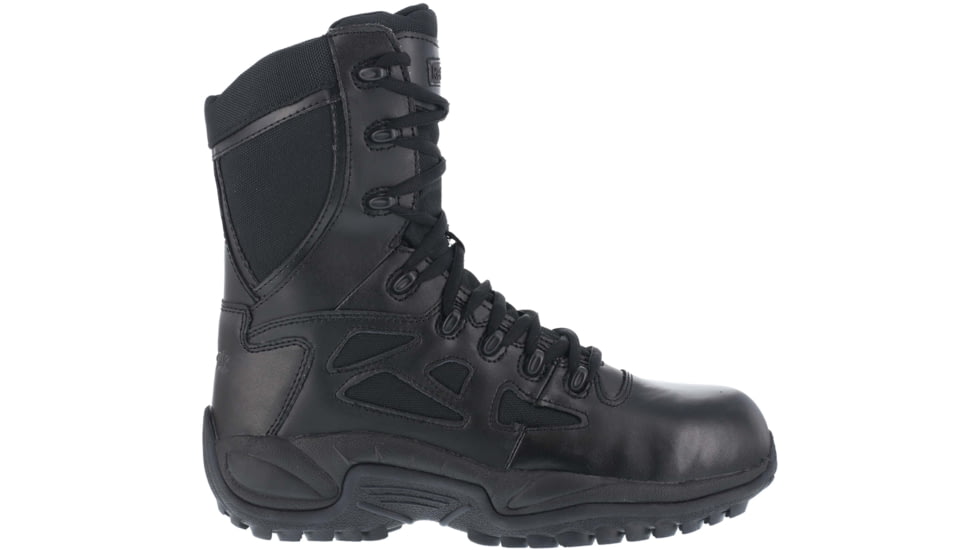 Reebok Rapid Response 8in. Soft Toe Military Boot - Mens, Wide, Black, 15, 690774450578