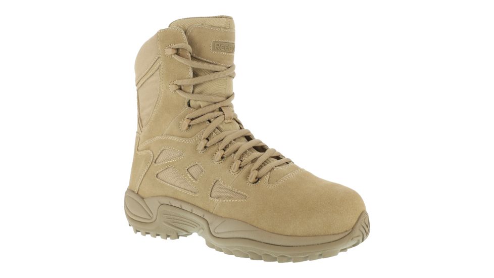 Reebok Rapid Response RB 8in. Desert Tan Military Boot, 7 RB8893-TAN-7-MEN-M