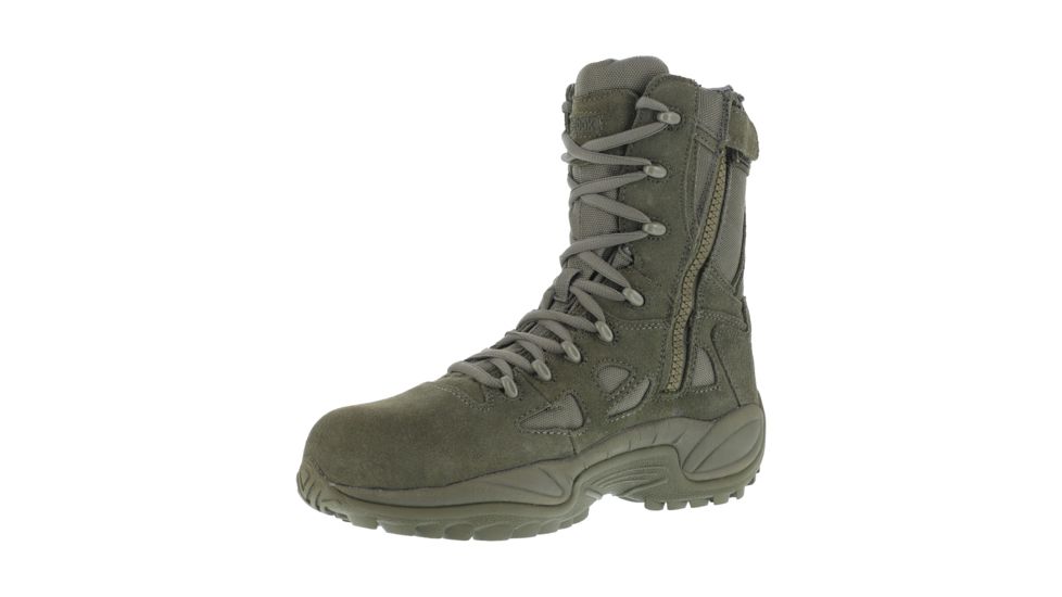 Reebok Rapid Response RB 8in. Sage Green Military Boot, 6 RB899-SGEGRN-6-WOMEN-W