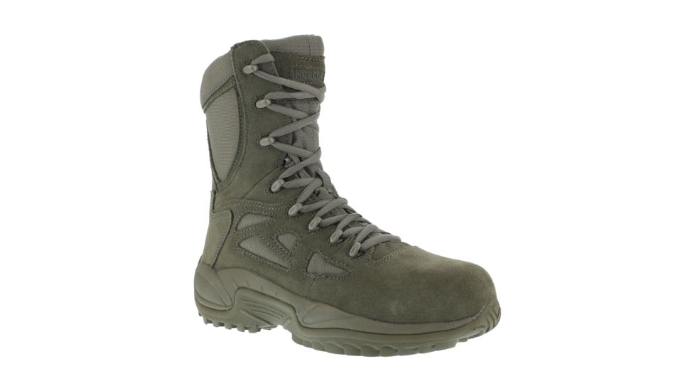 Reebok Rapid Response RB 8in. Sage Green Military Boot, 6 RB899-SGEGRN-6-WOMEN-W