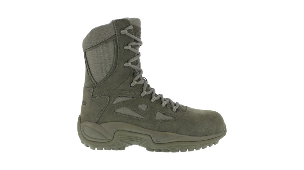 Reebok Rapid Response RB 8in. Sage Green Military Boot, 6 RB899-SGEGRN-6-WOMEN-W