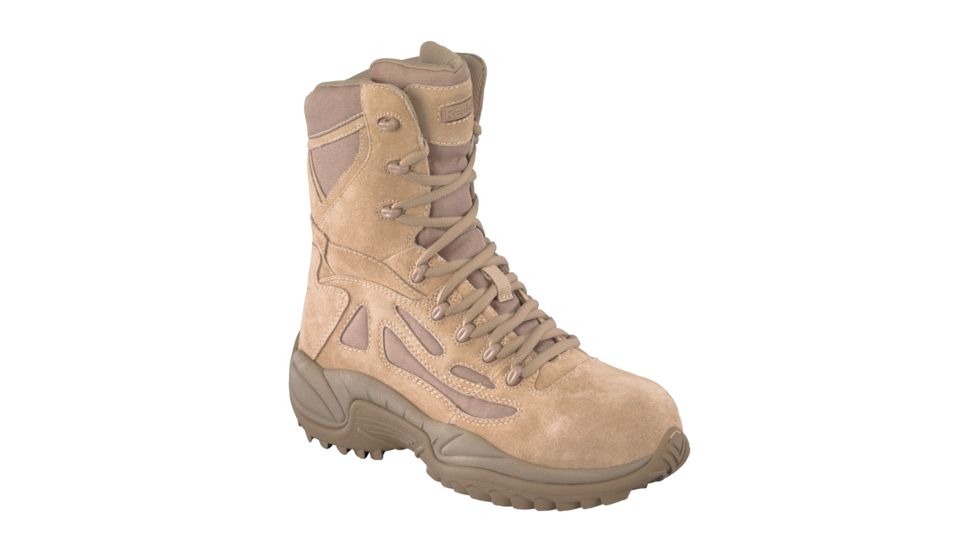 Reebok Rapid Response RB Wos 8in. Military Boot, Tan, 6 RB893-TN-6-WOMEN-W