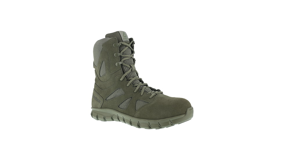 Reebok Sublite Cushion 8 inch Soft Toe Military Tactical Boot - Mens, Sage Green, 9M RB8882-SageGreen-9-Male-M