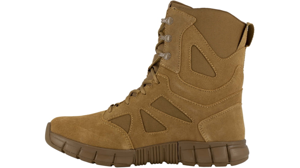 Reebok Sublite Cushion 8 inch Soft Toe Military Tactical Boot - Womens, Coyote, 8.5W, RB808-Coyote-8.5-Female-W
