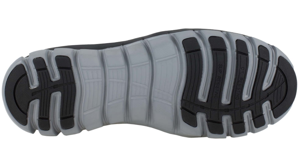 Reebok Sublite Cushion Athletic Mid Cut, Alloy Toe Work Shoe - Mens, Wide, CushGuard Metatarsal Guard, Black, 4, 690774456235