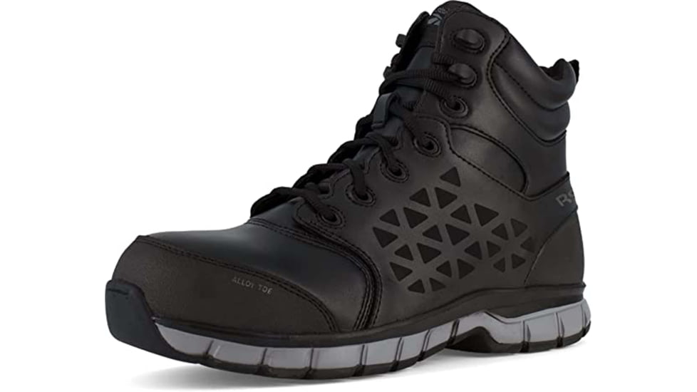 Reebok Sublite Cushion Work Athletic 6in Work Boot - Mens, Wide, Black, 6.5, 690774475861