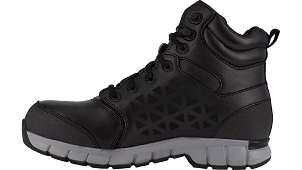 Reebok Sublite Cushion Work Athletic 6in Work Boot - Mens, Wide, Black, 6.5, 690774475861