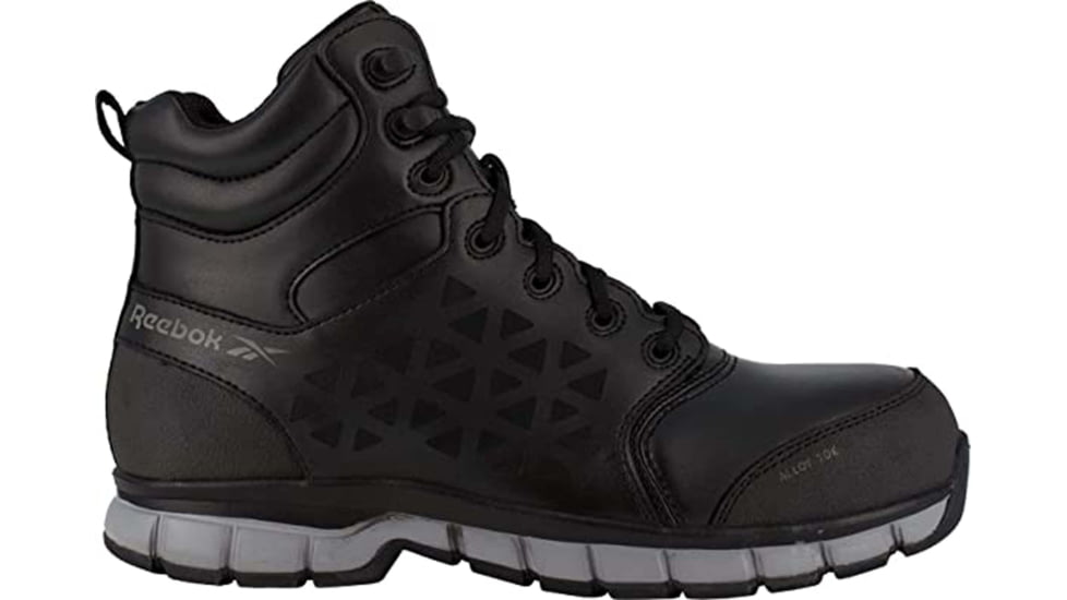 Reebok Sublite Cushion Work Athletic 6in Work Boot - Mens, Wide, Black, 6.5, 690774475861