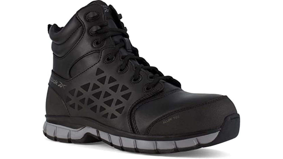 Reebok Sublite Cushion Work Athletic 6in Work Boot - Mens, Wide, Black, 6.5, 690774475861