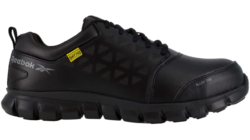 Reebok Sublite Cushion Work Athletic Oxford with CushGuard Internal Met Guard - Mens, Black, 8.5, Wide, 690774464742