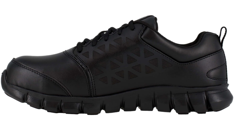Reebok Sublite Cushion Work Athletic Oxford with CushGuard Internal Met Guard - Mens, Black, 8.5, Wide, 690774464742