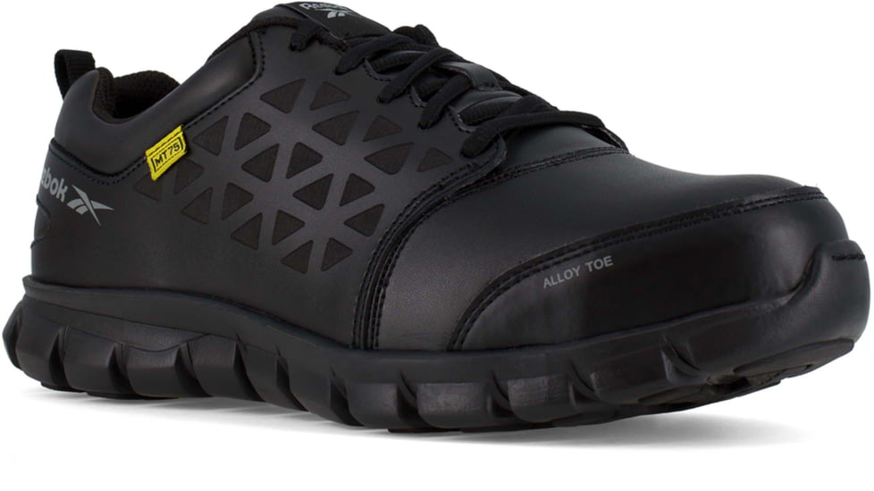 Reebok Sublite Cushion Work Athletic Oxford with CushGuard Internal Met Guard - Mens, Black, 8.5, Wide, 690774464742