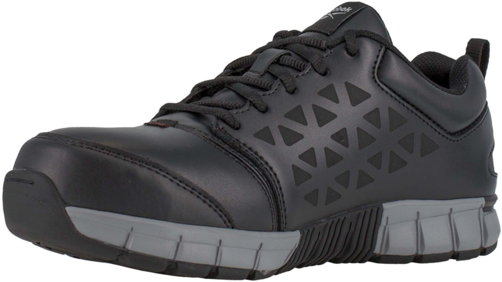Reebok Sublite Cushion Work Conductive Athletic Oxford - Mens, Black, 7, Medium, 690774450691
