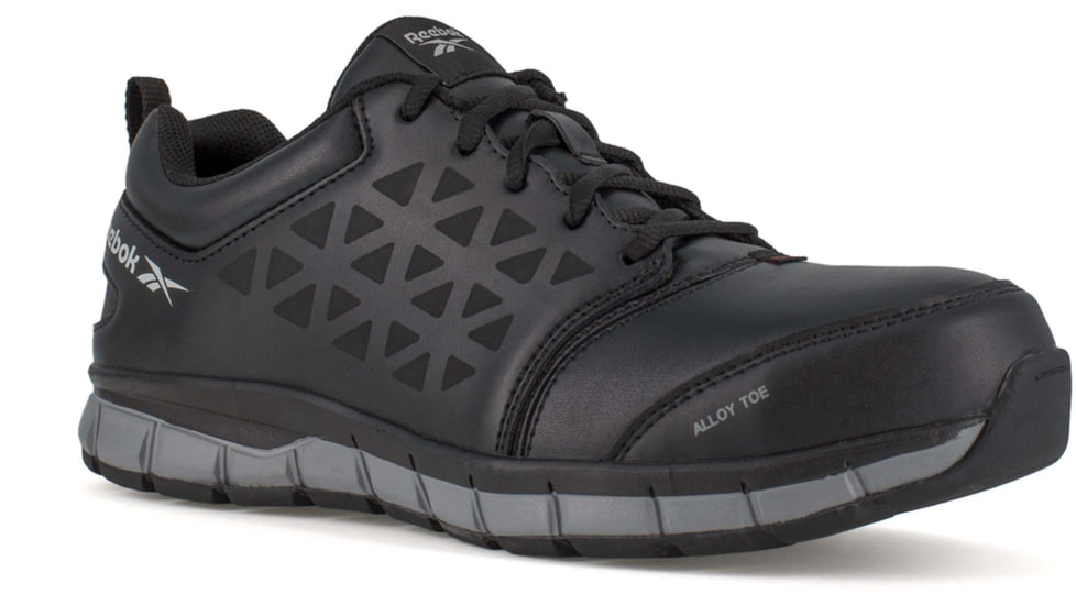 Reebok Sublite Cushion Work Conductive Athletic Oxford - Womens, Black, 6, Wide, 690774451162