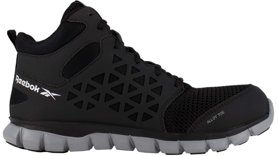 Reebok Sublite Cushion Work Shoe Athletic Mid Cut - Womens, Black, 6.5, Medium, 690774469891