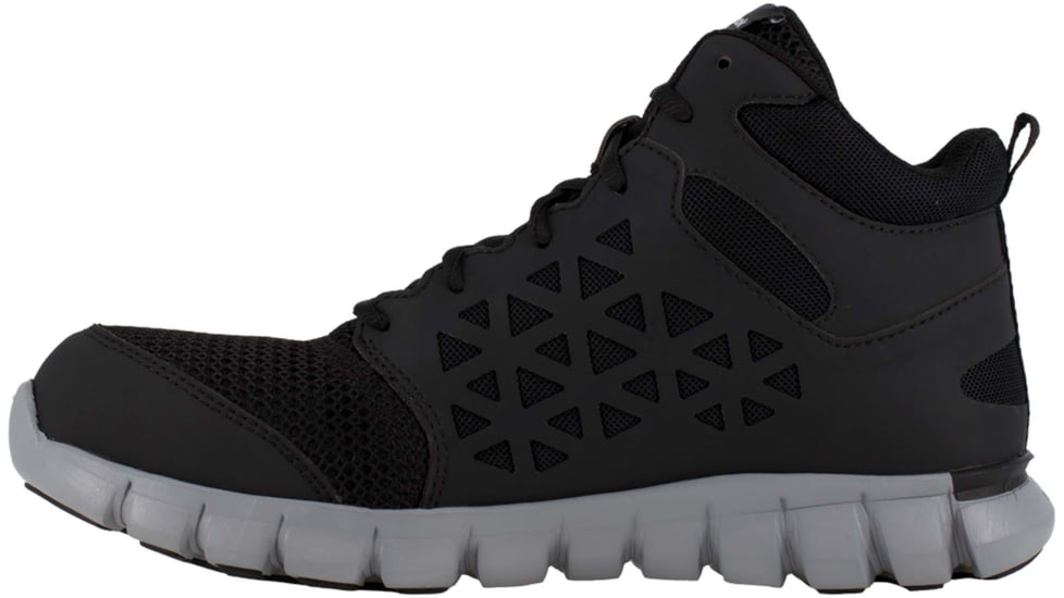 Reebok Sublite Cushion Work Shoe Athletic Mid Cut - Womens, Black, 6.5, Medium, 690774469891