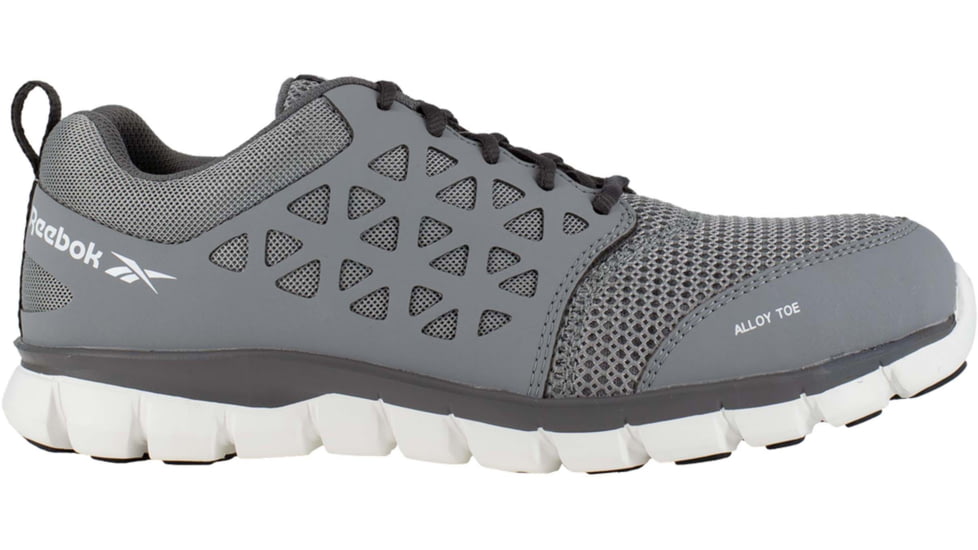 Reebok Sublite Cushion Work Shoe Toe Athletic Oxford - Mens, Light Grey, 15, Medium, 690774386662