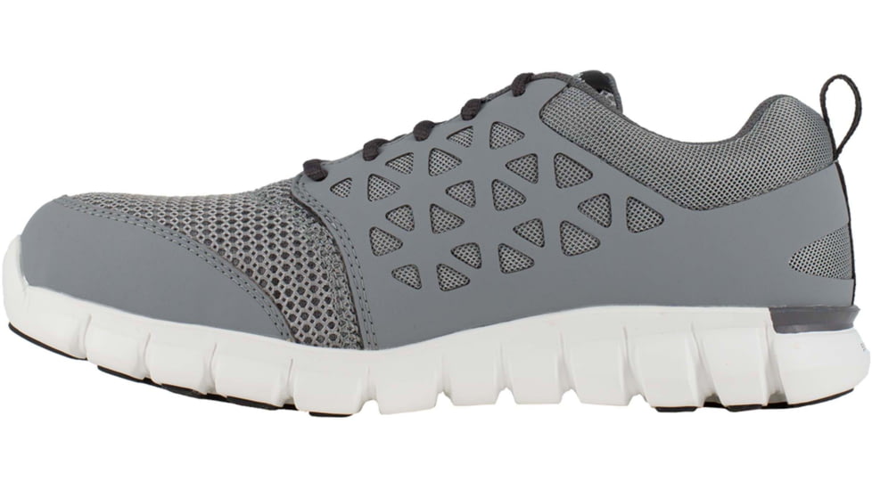 Reebok Sublite Cushion Work Shoe Toe Athletic Oxford - Mens, Light Grey, 15, Medium, 690774386662