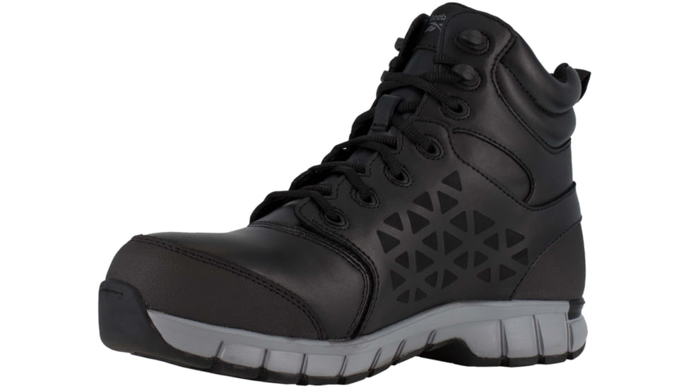 Reebok Sublite Cushion Work Shoe - Womens, Black, 6, Wide, 690774475694