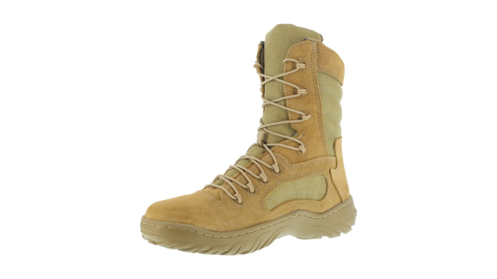 Reebok Mens Fusion Max 8in Tactical Boots, Desert Tan, 10, CM8994-DESERTTAN-10-MENS-M