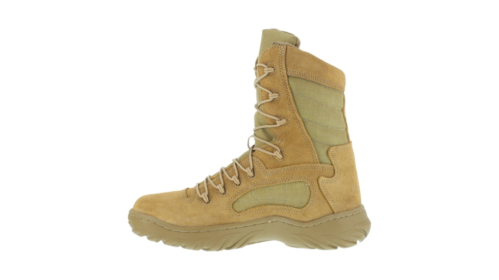 Reebok Mens Fusion Max 8in Tactical Boots, Desert Tan, 10, CM8994-DESERTTAN-10-MENS-M