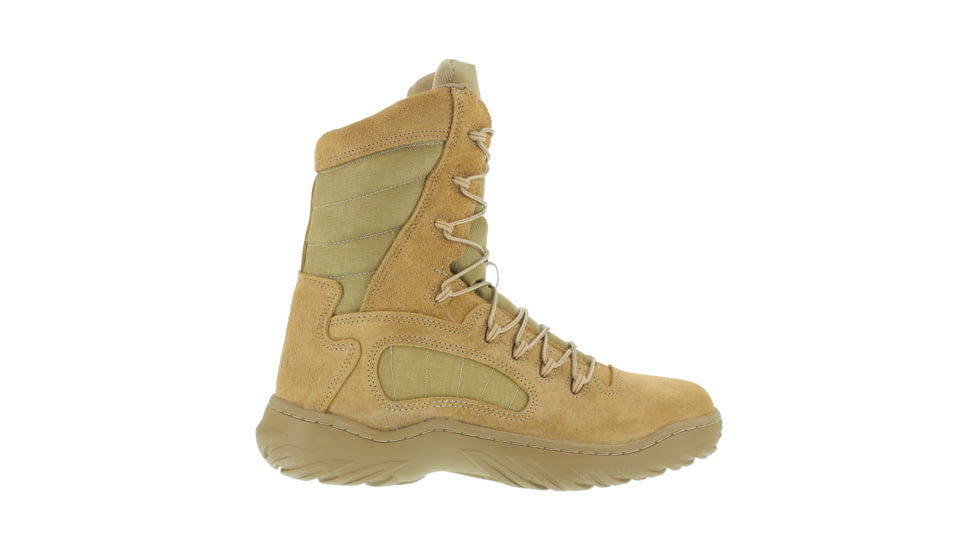 Reebok Mens Fusion Max 8in Tactical Boots, Desert Tan, 10, CM8994-DESERTTAN-10-MENS-M