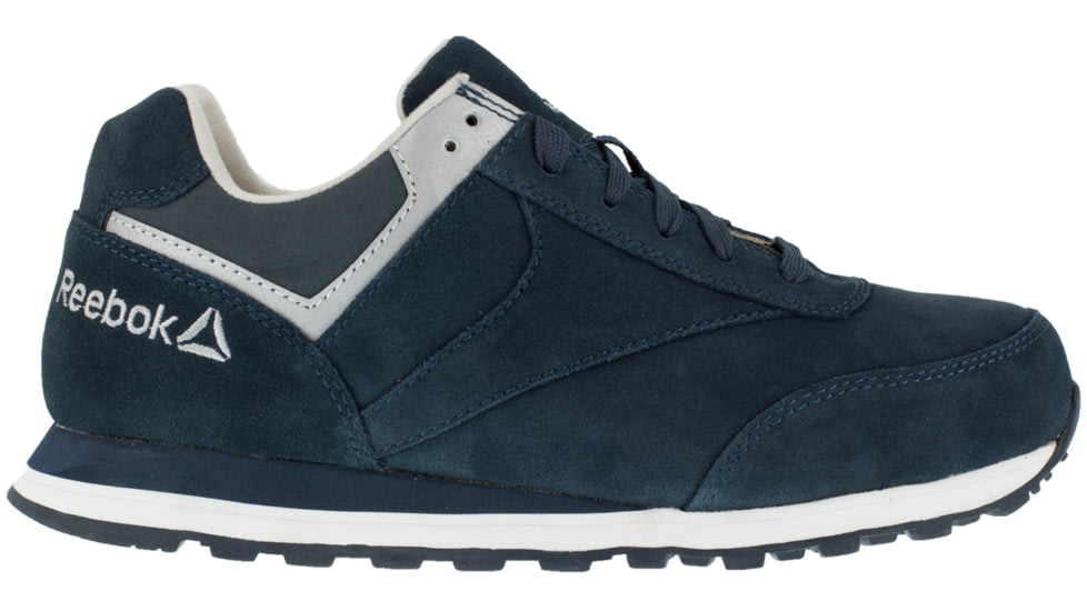 Reebok Womens Leelap Steel Toe Oxford Retro Jogger Shoes, Navy, 10.5, RB195-NAVY-10.5-WOMENS-M