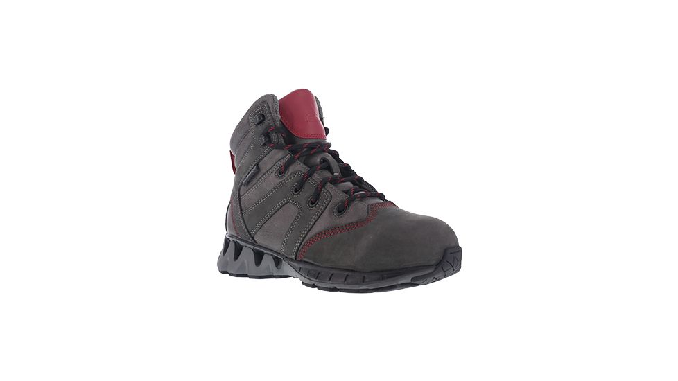 Reebok Womens ZigKick Work Athletic Waterproof Hiker Boots, Gray/Fuchsia, 6 RB703-GREY/FUCHSIA-6-WOMENS-W