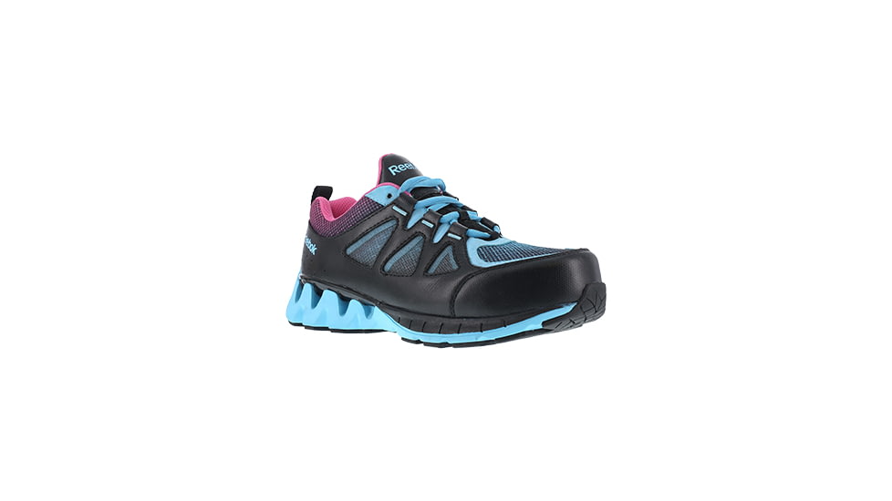 Reebok Zigkick Work Athletic Oxfords 8.5 W, Women, Black/Blue RB325-Black/Blue-85-Women-W