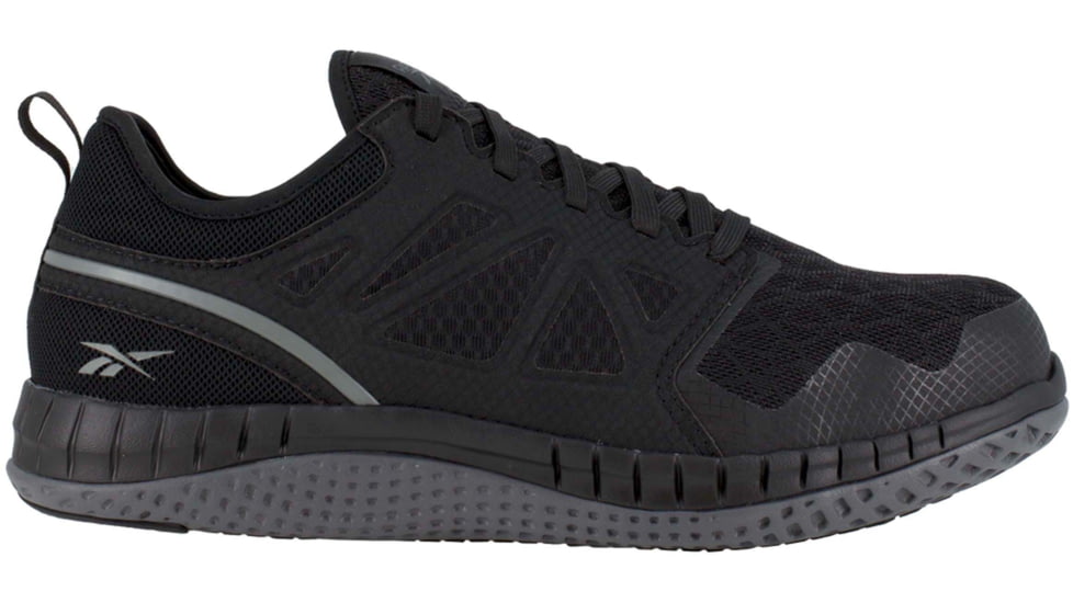 Reebok ZPRINT Athletic Oxford, Steel Toe Work Shoe - Womens, Black, 6.5M, RB251-Black-6.5-Womens-M