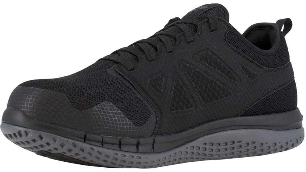 Reebok ZPRINT Athletic Oxford, Steel Toe Work Shoe - Womens, Black, 6.5M, RB251-Black-6.5-Womens-M