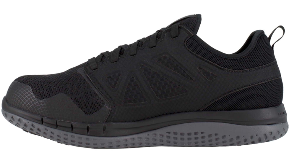 Reebok ZPRINT Athletic Oxford, Steel Toe Work Shoe - Womens, Black, 6.5M, RB251-Black-6.5-Womens-M