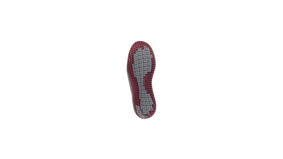Reebok ZPRINT Athletic Oxford, Steel Toe Work Shoe - Womens, Gray/Burgundy, 10.5M RB253-GreyandBurgundy-10.5-Womens-M