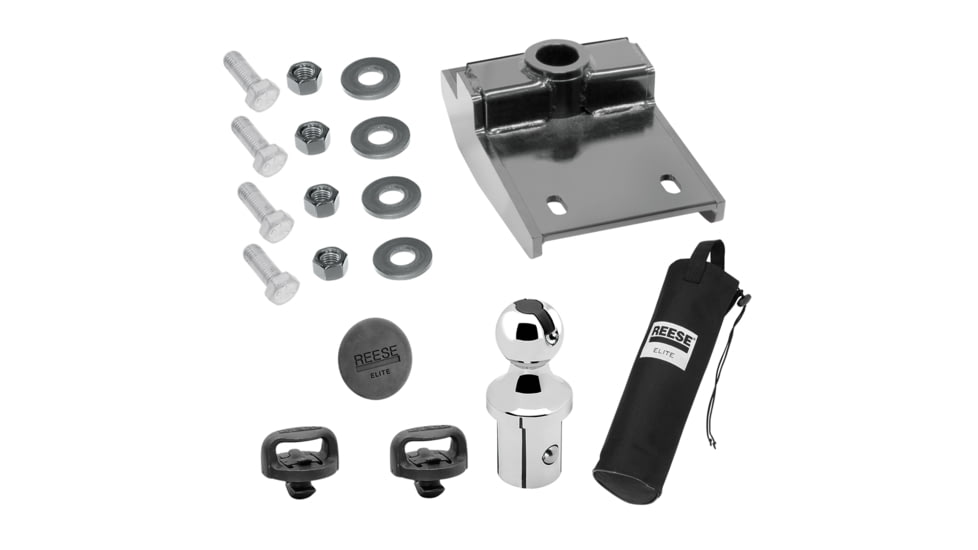 Reese Elite Under-Bed 25K Gooseneck Hitch With 2-5/16 Pop-In - For Ado/Sierra HD 11-16, Silver, 30158