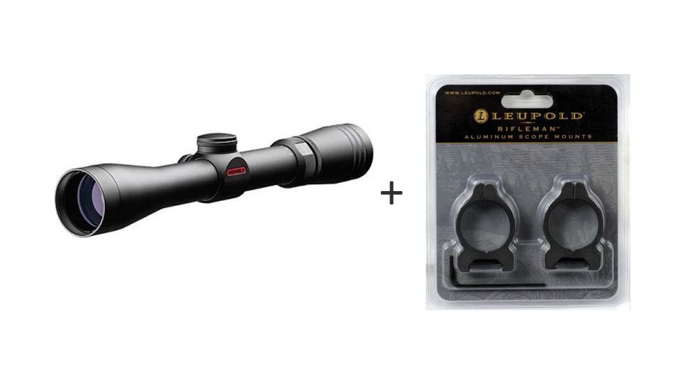 Redfield Revolution 2-7x33mm Rifle Scope w/ Leupold Rifleman 1in Rifle Scope Rings