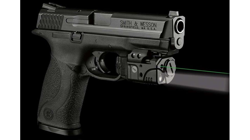 REFURB Crimson Trace Rail Master Pro - Universal Rail Mount Laser-LED, Black, Green Laser