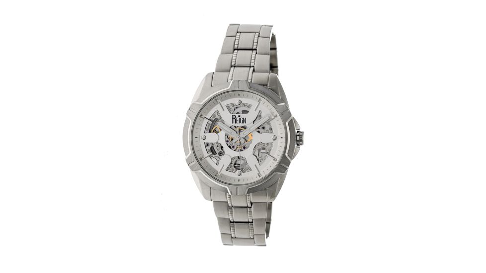 Reign Carlisle Automatic Skeleton Dial Braclet Watch, Silver, Standard REIRN4201
