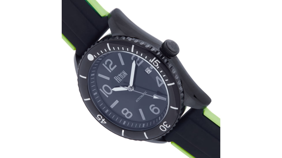 Reign Gage Automatic Watch w/Date - Mens, Black, One Size, REIRN6605