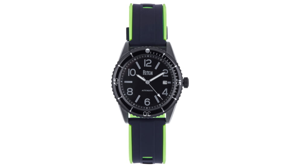Reign Gage Automatic Watch w/Date - Mens, Black, One Size, REIRN6605