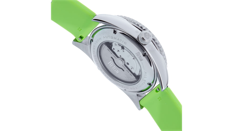 Reign Gage Automatic Watch w/Date - Mens, Silver/Black, One Size, REIRN6601