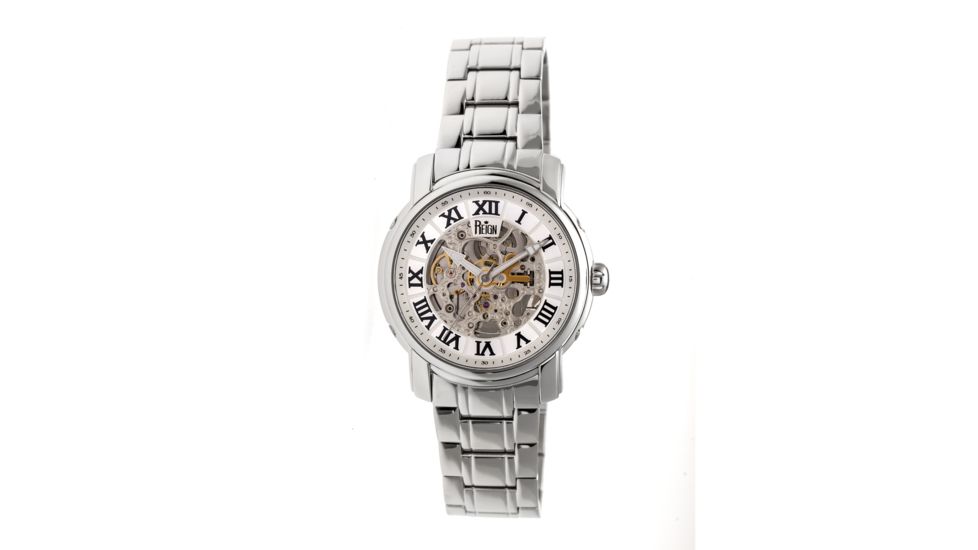 Reign Kahn Automatic Skeleton Dial Bracelet Watch, Silver REIRN4301