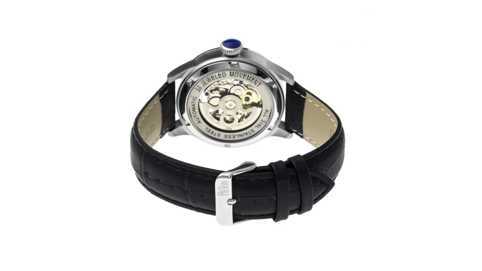 Reign RN2002 Kennedy Mens Watch, Black Band, Black Face, Silver Case REIRN2002