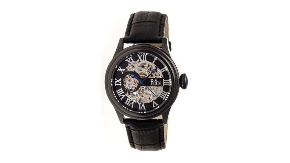 Reign RN2003 Kennedy Mens Watch, Black Band, Black Face, Black Case REIRN2003