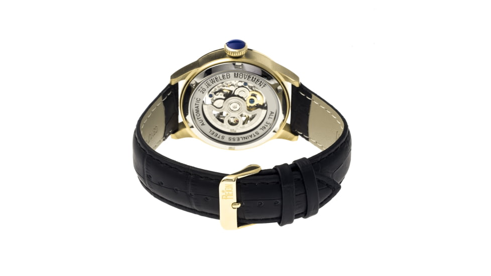 Reign RN2004 Kennedy Mens Watch, Black Band, White Face, Yellow Case REIRN2004