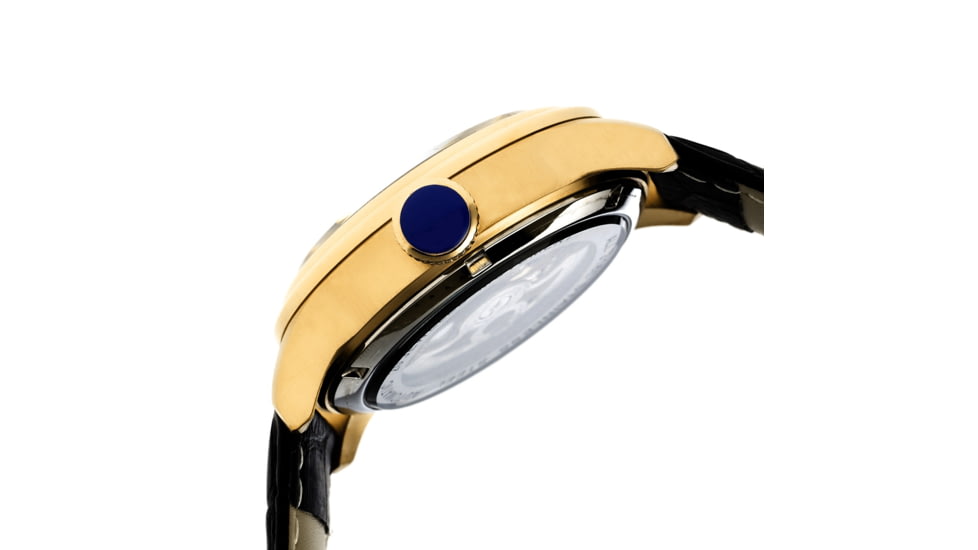 Reign RN2004 Kennedy Mens Watch, Black Band, White Face, Yellow Case REIRN2004