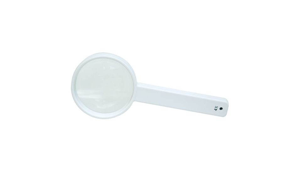 Reizen 4x Round Magnifier, White R6731
