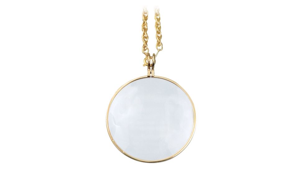 Reizen 4x50mm Golden Pendant Magnifier Loupe, Gold R6602